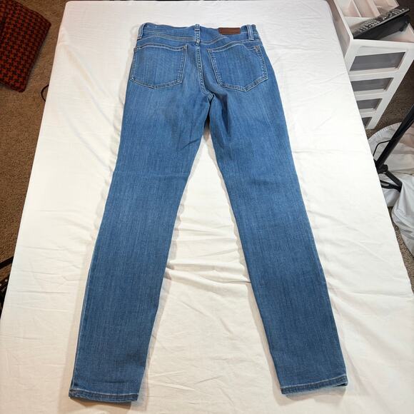 Madewell womens medium wash 11" high rise skinny jeans.  Size 27. - Picture 5 of 5